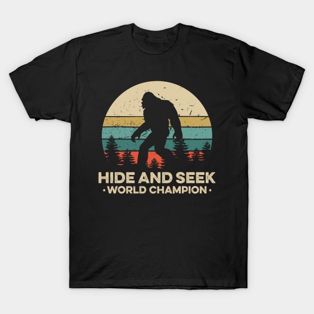 Vintage Undefeated Hide And Seek Champion Shirt Bigfoot 5 T-Shirt by luisharun